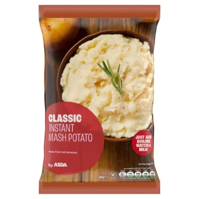 Instant Mash Potato – ASDA Classic – 180g – British Instant Comfort Side