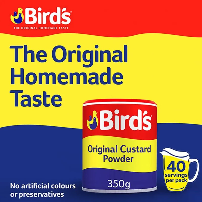Custard Powder – Bird’s – 350g – Classic British Dessert Mix - Image 2