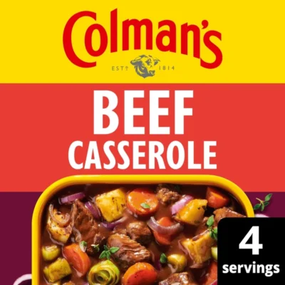 Beef Casserole Recipe Mix – Colman’s – 40g – British Seasoning Mix