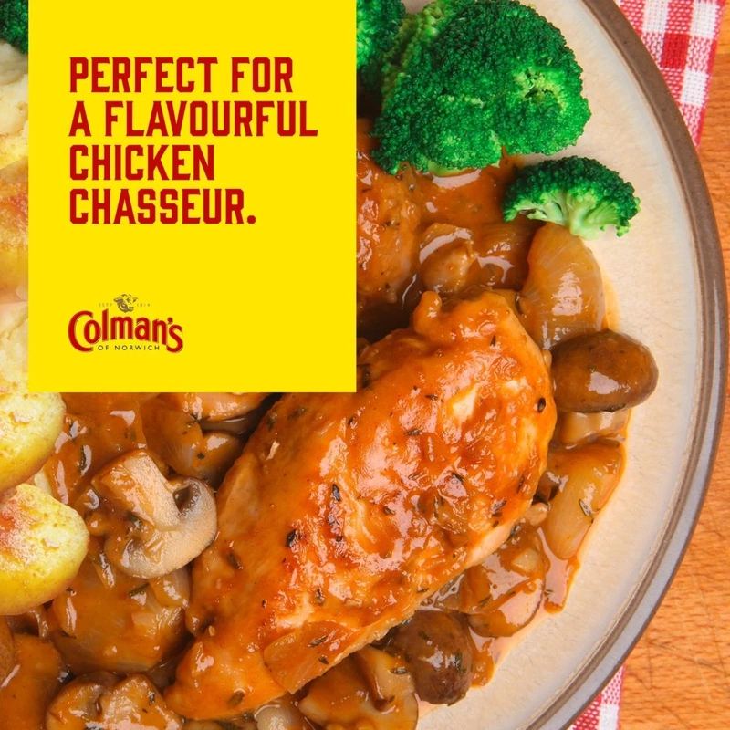 Chicken Chasseur Mix – Colman’s – 40g – British-French Style Sauce Mix - Image 2
