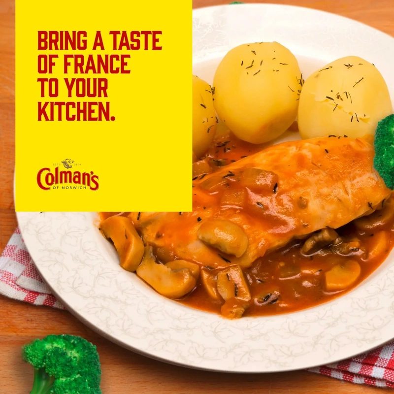 Chicken Chasseur Mix – Colman’s – 40g – British-French Style Sauce Mix - Image 3