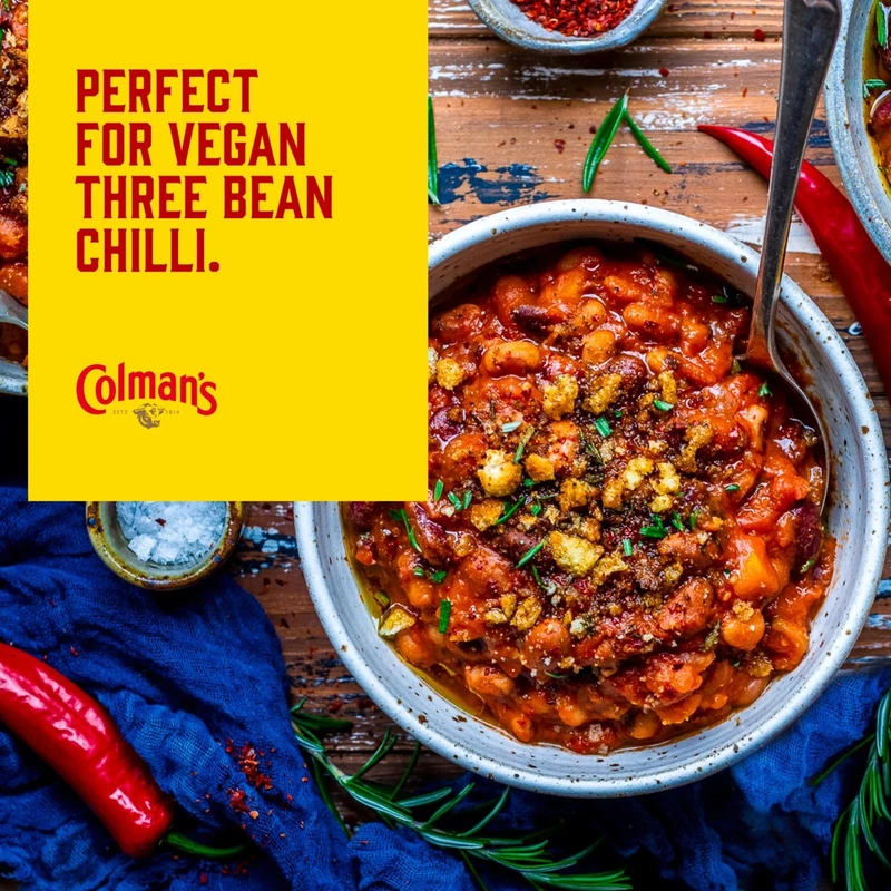 Chilli Con Carne Mix – Colman’s – 50g – British Mild Chilli Seasoning - Image 2