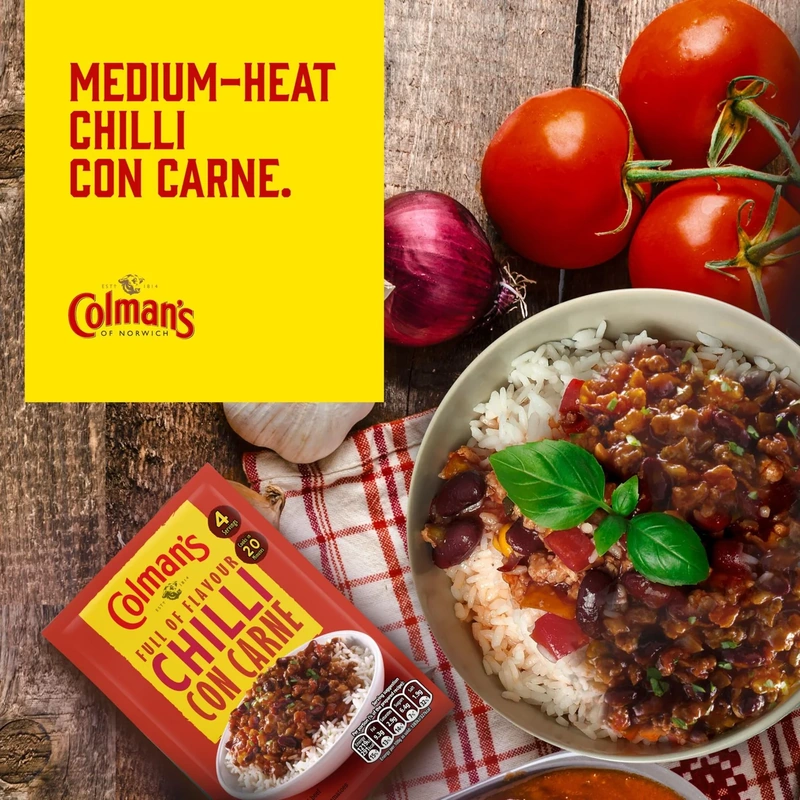 Chilli Con Carne Mix – Colman’s – 50g – British Mild Chilli Seasoning - Image 5