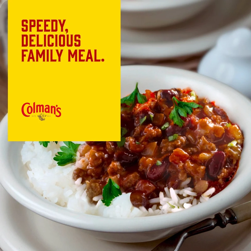 Chilli Con Carne Mix – Colman’s – 50g – British Mild Chilli Seasoning - Image 6