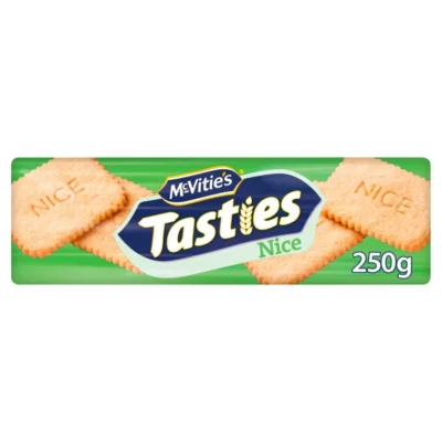 Nice Biscuits – McVitie’s Tasties – 250g – Classic British Coconut Sugar Biscuit