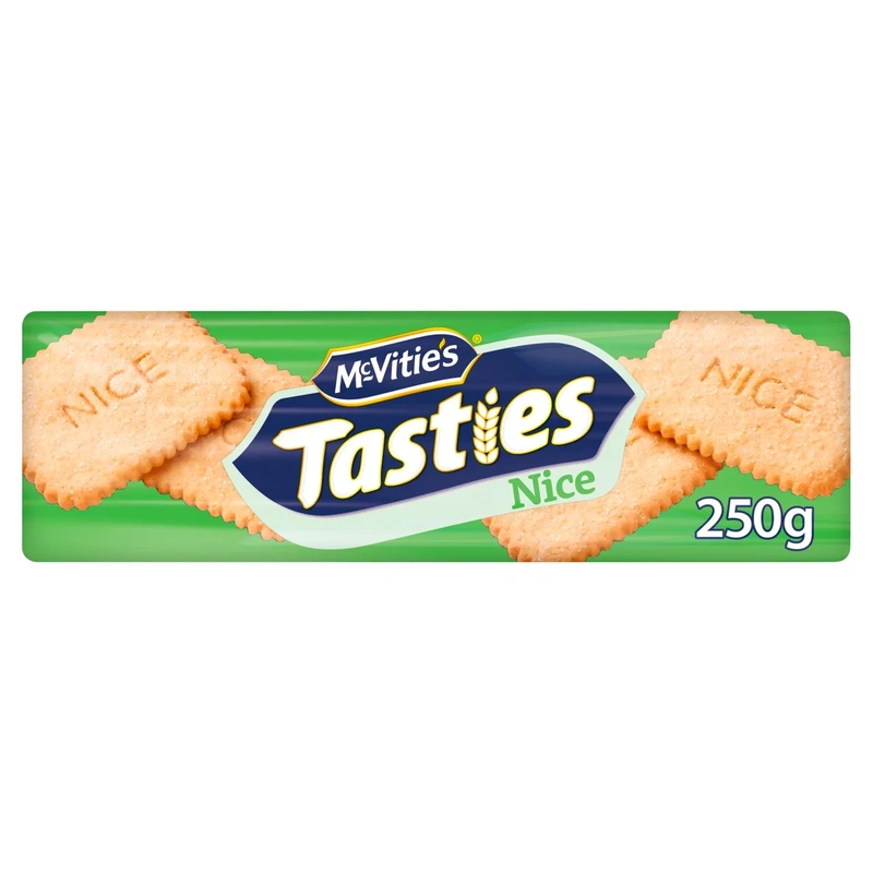 Nice Biscuits – McVitie’s Tasties – 250g – Classic British Coconut Sugar Biscuit