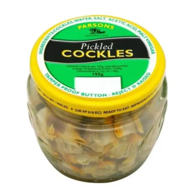 Pickled Cockles – Parson’s – 155g – Traditional British Seafood Snack
