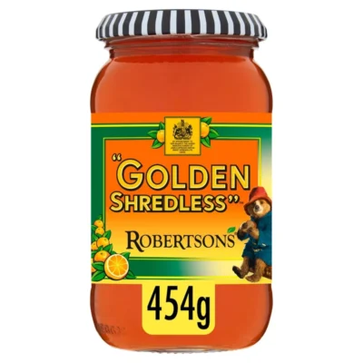 Golden Shredless Marmalade – Robertson’s – 454g – Classic British Orange Spread