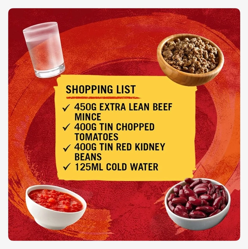 Hot Chilli Con Carne Mix – Schwartz – 40g – Spicy British Chilli Seasoning - Image 3