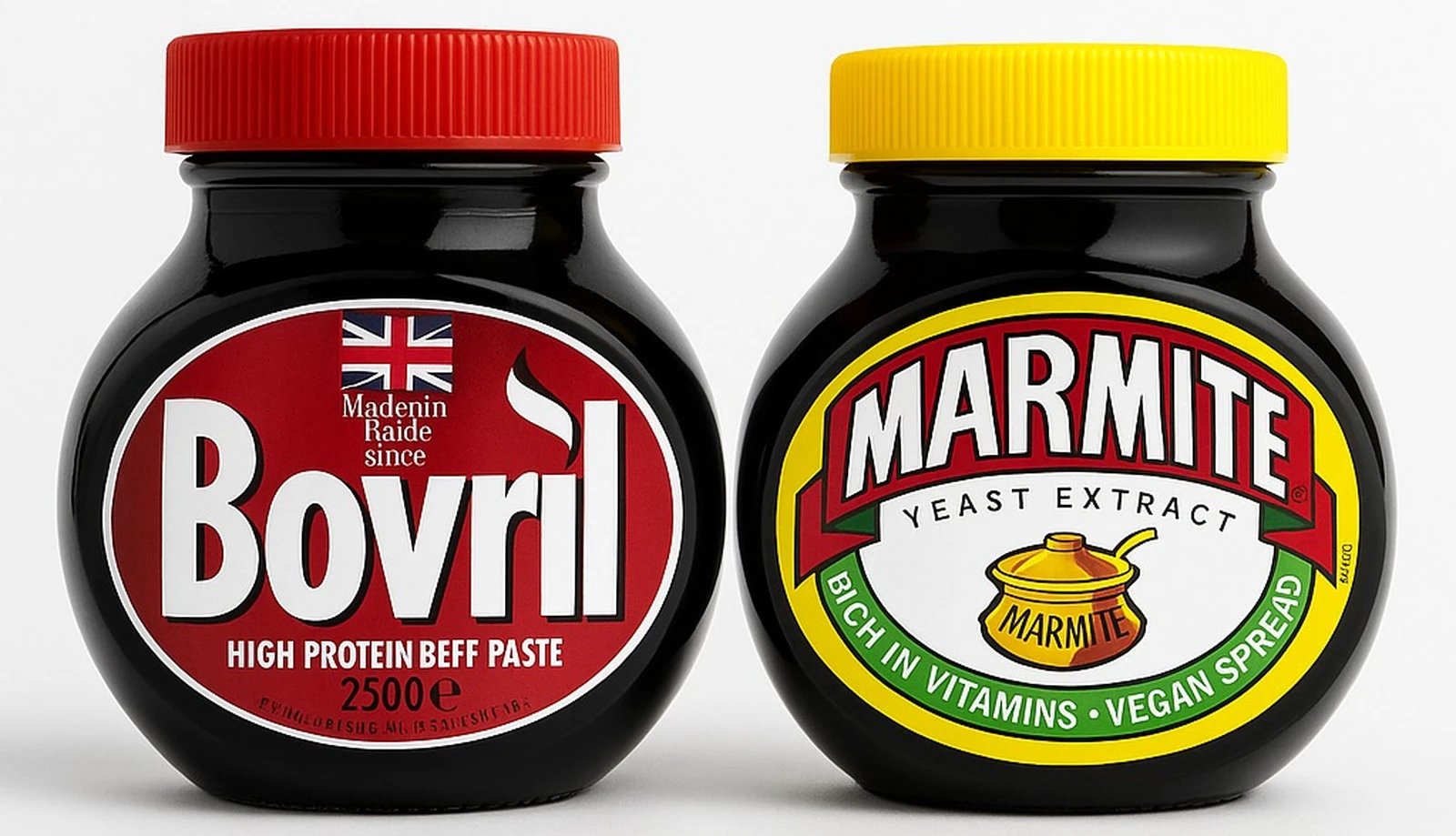 Bovril and Marmite jars side by side — UK Food Store Philippines