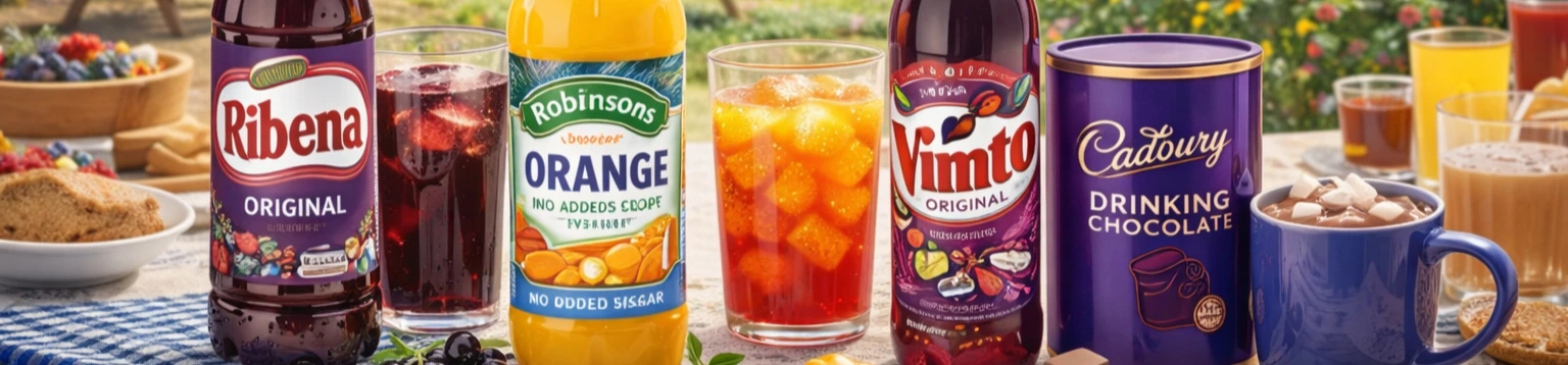 British drinks and beverages in the Philippines including squash, cordials, fizzy drinks and hot chocolate