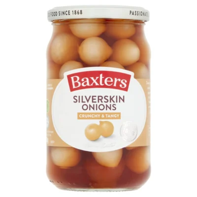 Baxters Silverskin Onions Crunchy & Tangy 440g