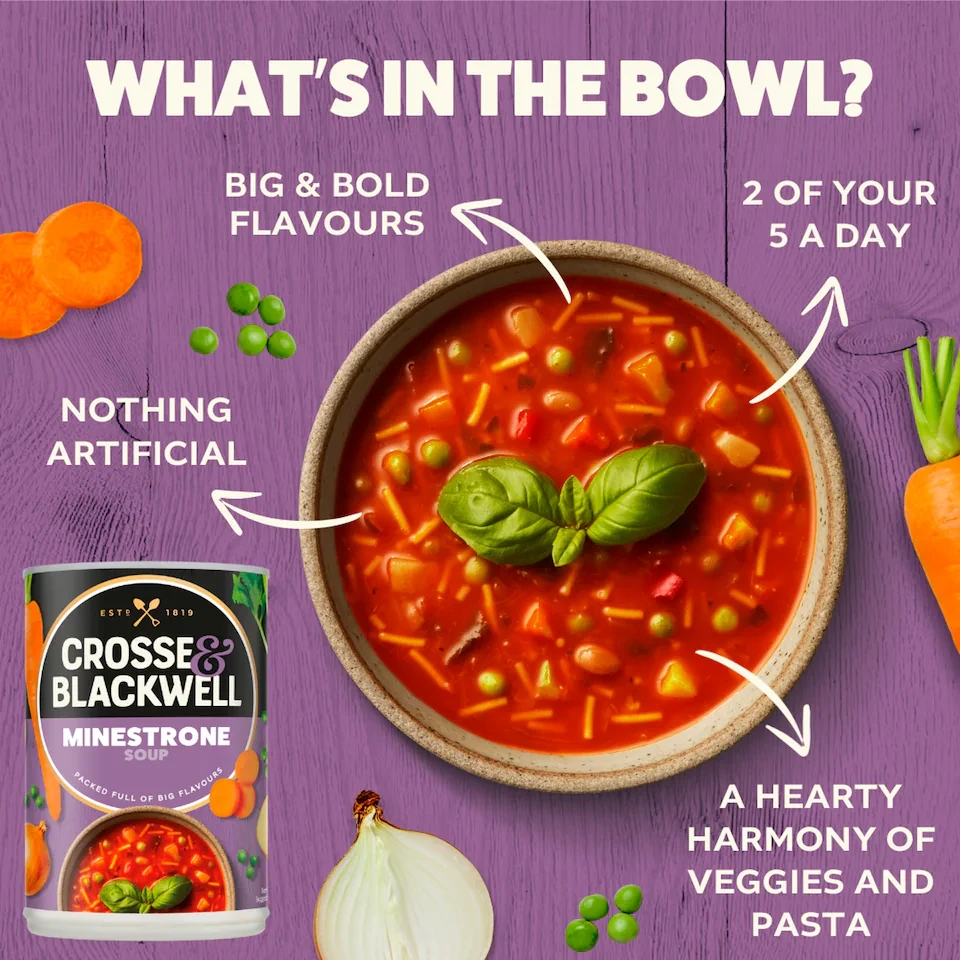 Crosse & Blackwell Minestrone Soup 400g - Image 2