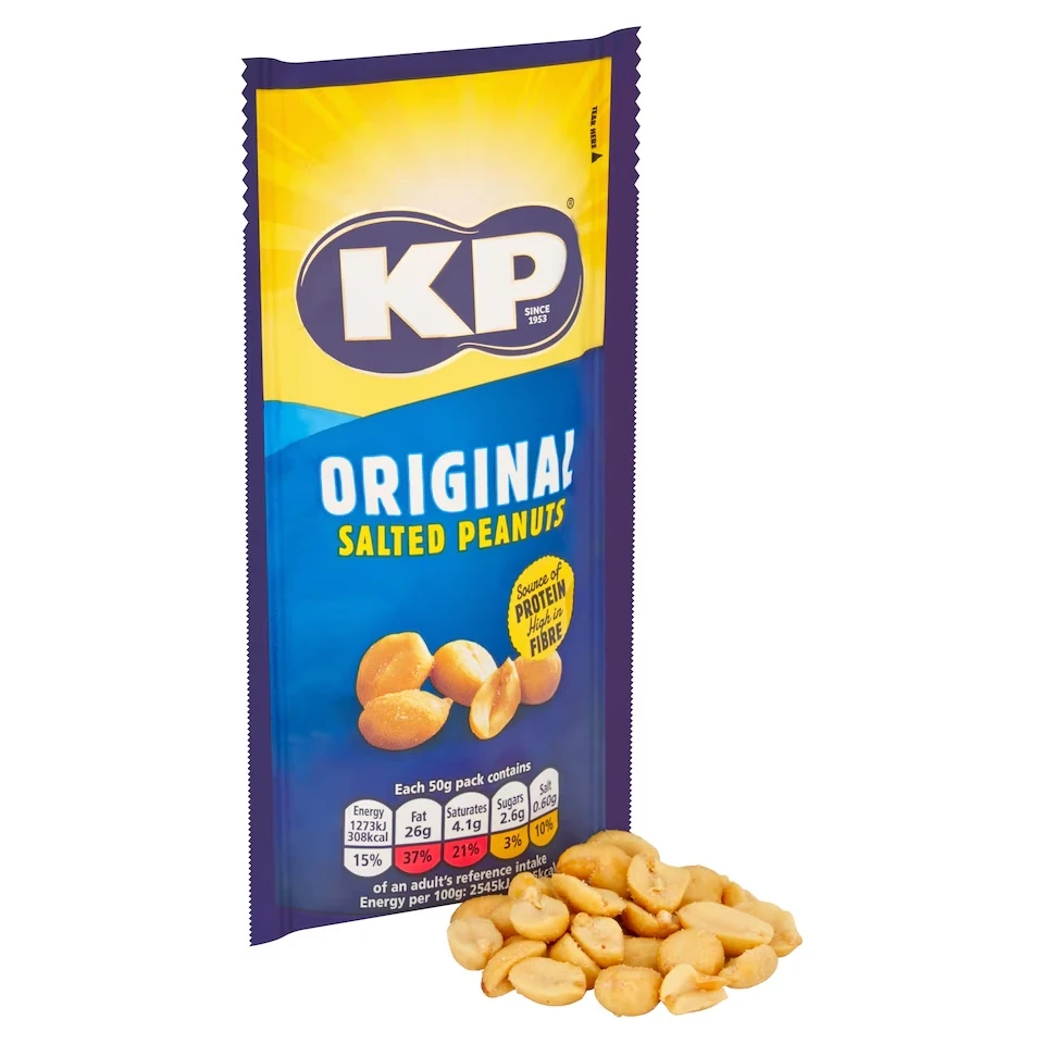 KP Original Salted Peanuts 50g - Image 2