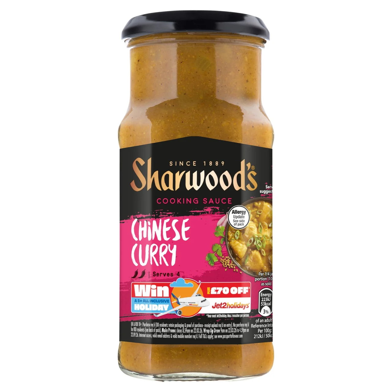 Sharwood's Chinese Curry Cooking Sauce 425g - Image 2