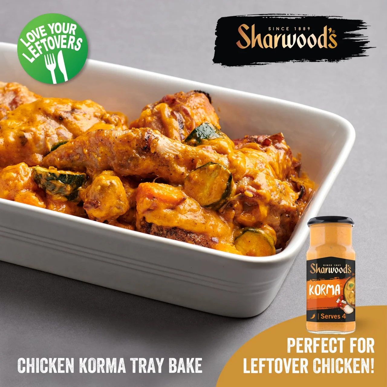 Sharwood's Indian Korma Curry Cooking Sauce 420g - Image 2