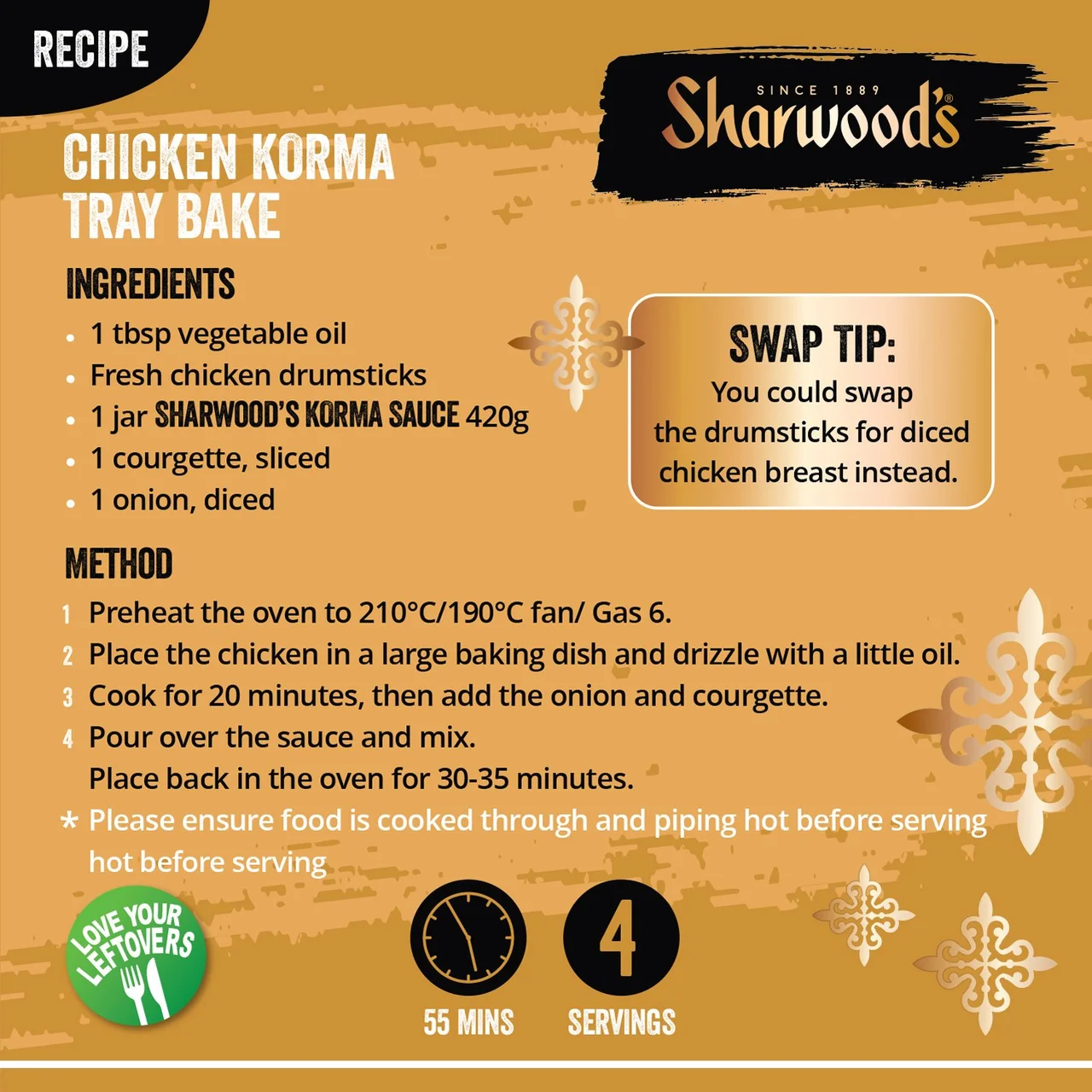 Sharwood's Indian Korma Curry Cooking Sauce 420g - Image 3